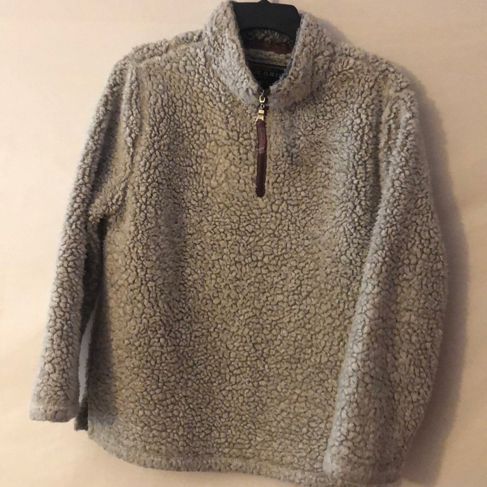 Gray Oatmeal True Grit sweater unisex kids/adult